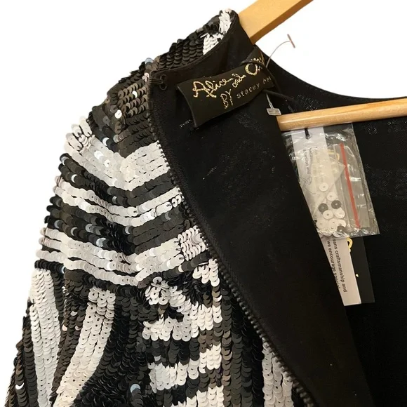 Alice Olivia Dress Jae‎ Sequin Sheath Sz 6 - Picture 12 of 16